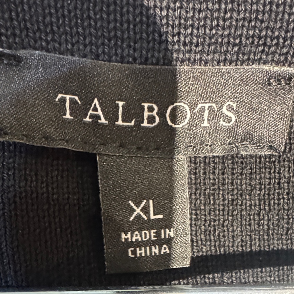 Talbots Black Button-Shoulder Top - Picture 2 of 5